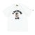 CHECK COLLEGE T-SHIRT WHITE MULTI BEIGE | A BATHING APE