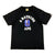 LOGO CHECK COLLEGE T-SHIRT BLACK BLUE | A BATHING APE