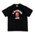 LOGO CHECK COLLEGE T-SHIRT BLACK RED | A BATHING APE