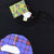 LOGO CHECK BIG APE HEAD T-SHIRT BLACK BLUE | A BATHING APE