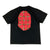 LOGO CHECK BIG APE HEAD T-SHIRT BLACK RED | A BATHING APE