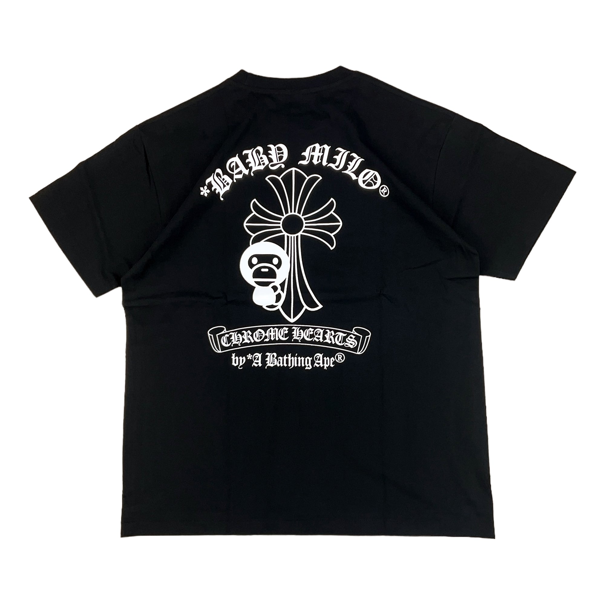 CHROME HEARTS BABY MILO T-SHIRT BLACK | A BATHING APE