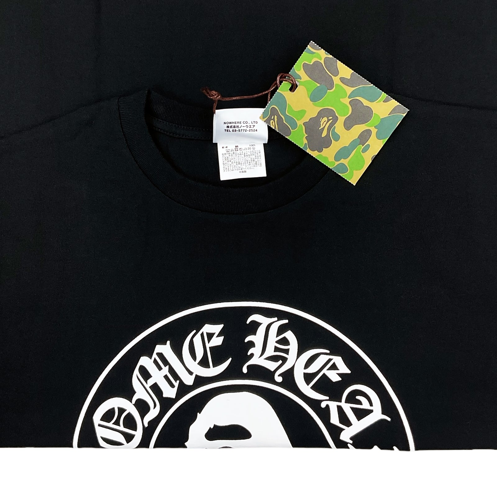 CHROME HEARTS BABY MILO T-SHIRT BLACK | A BATHING APE