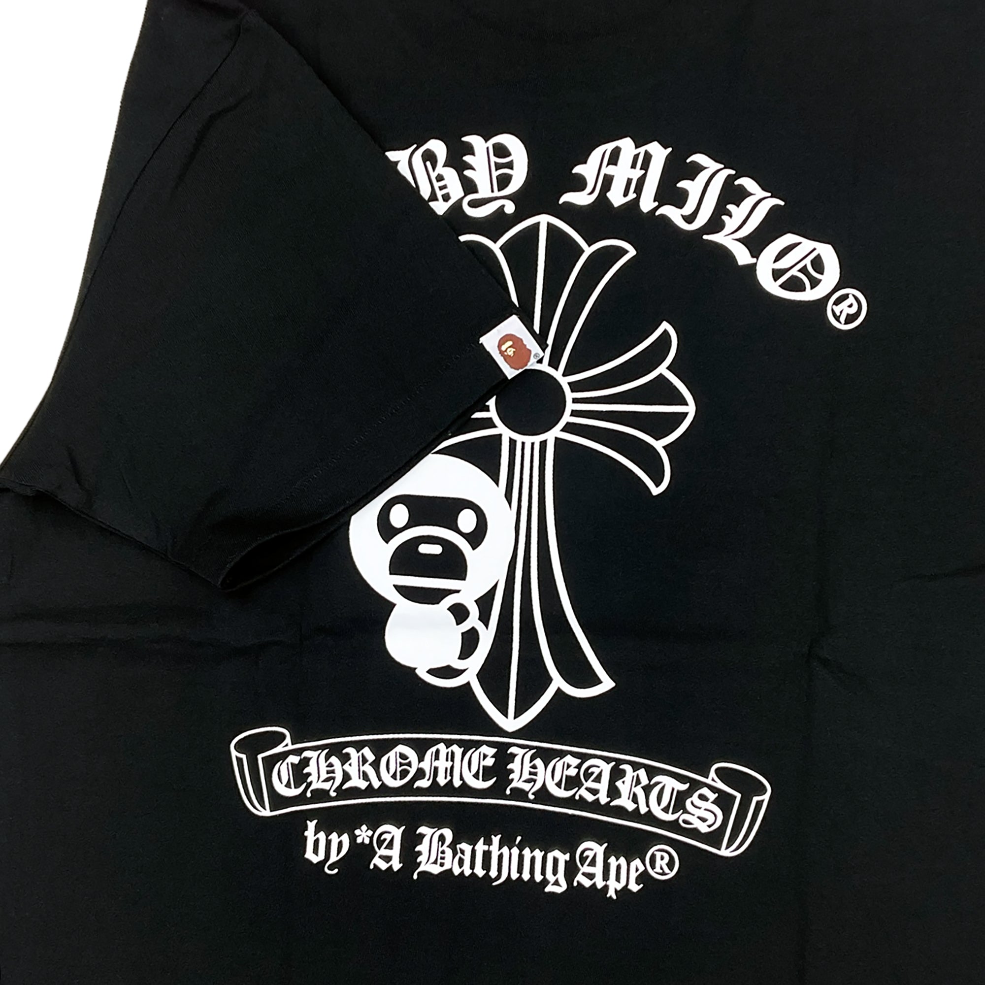 CHROME HEARTS BABY MILO T-SHIRT BLACK | A BATHING APE