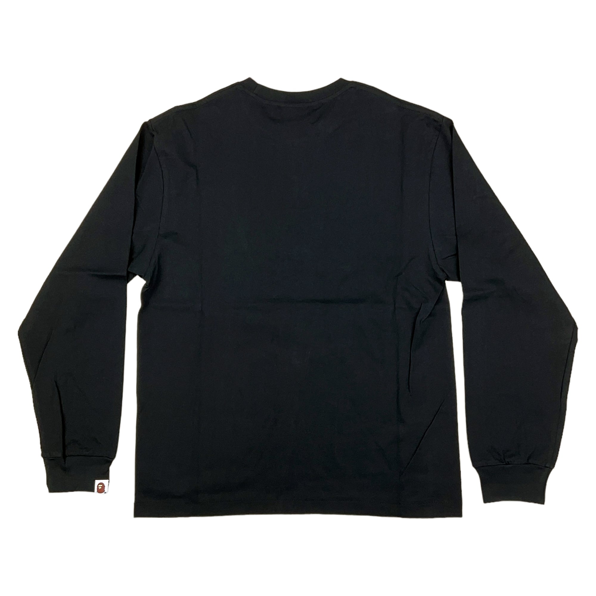 COLLEGE LONG SLEEVE T-SHIRT BLACK | A BATHING APE