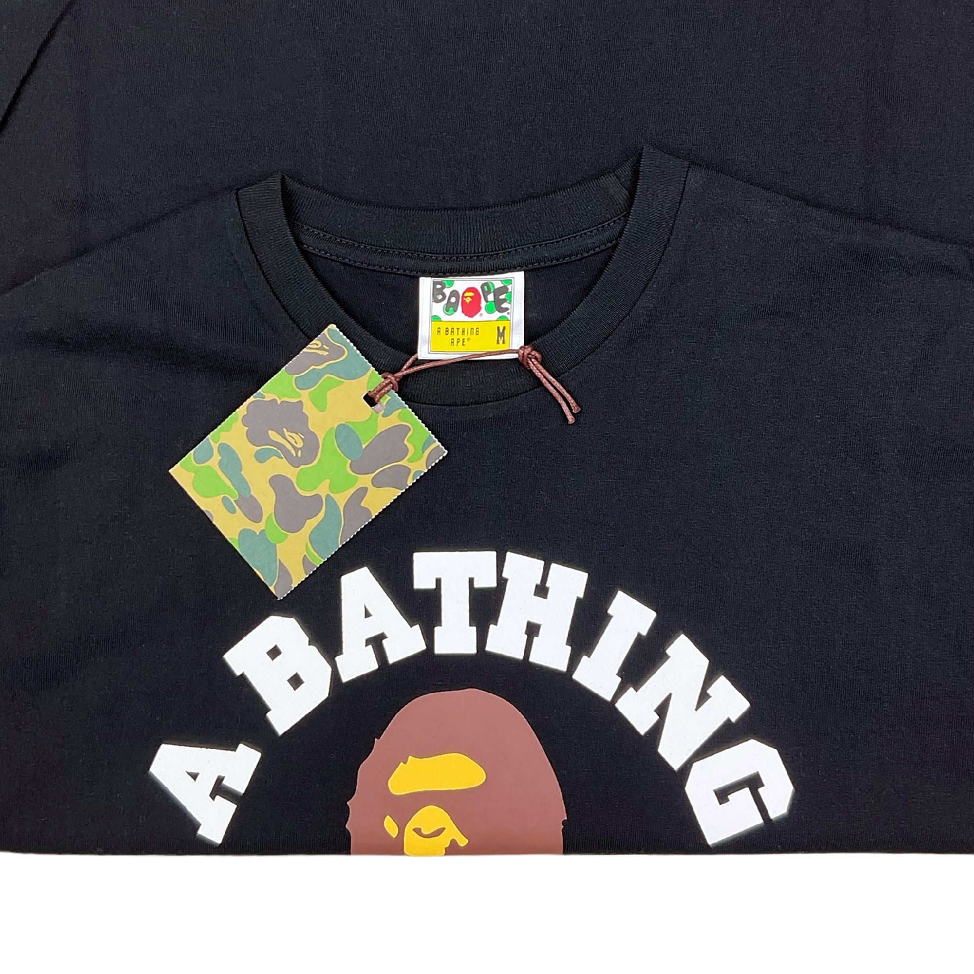 COLLEGE LONG SLEEVE T-SHIRT BLACK | A BATHING APE