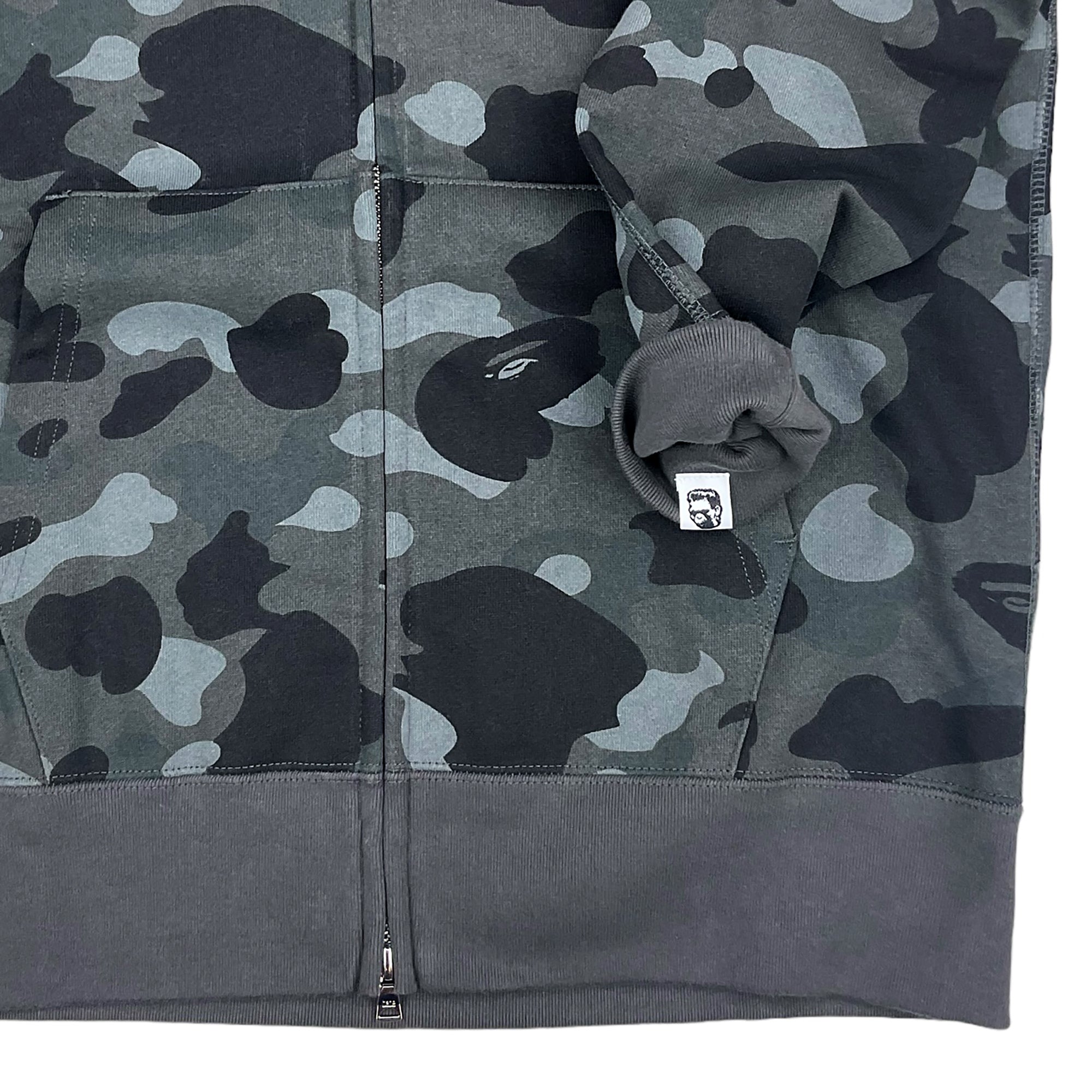 COLOR CAMO SHARK WGM HOODIE SWEATSHIRT BLACK | A BATHING APE