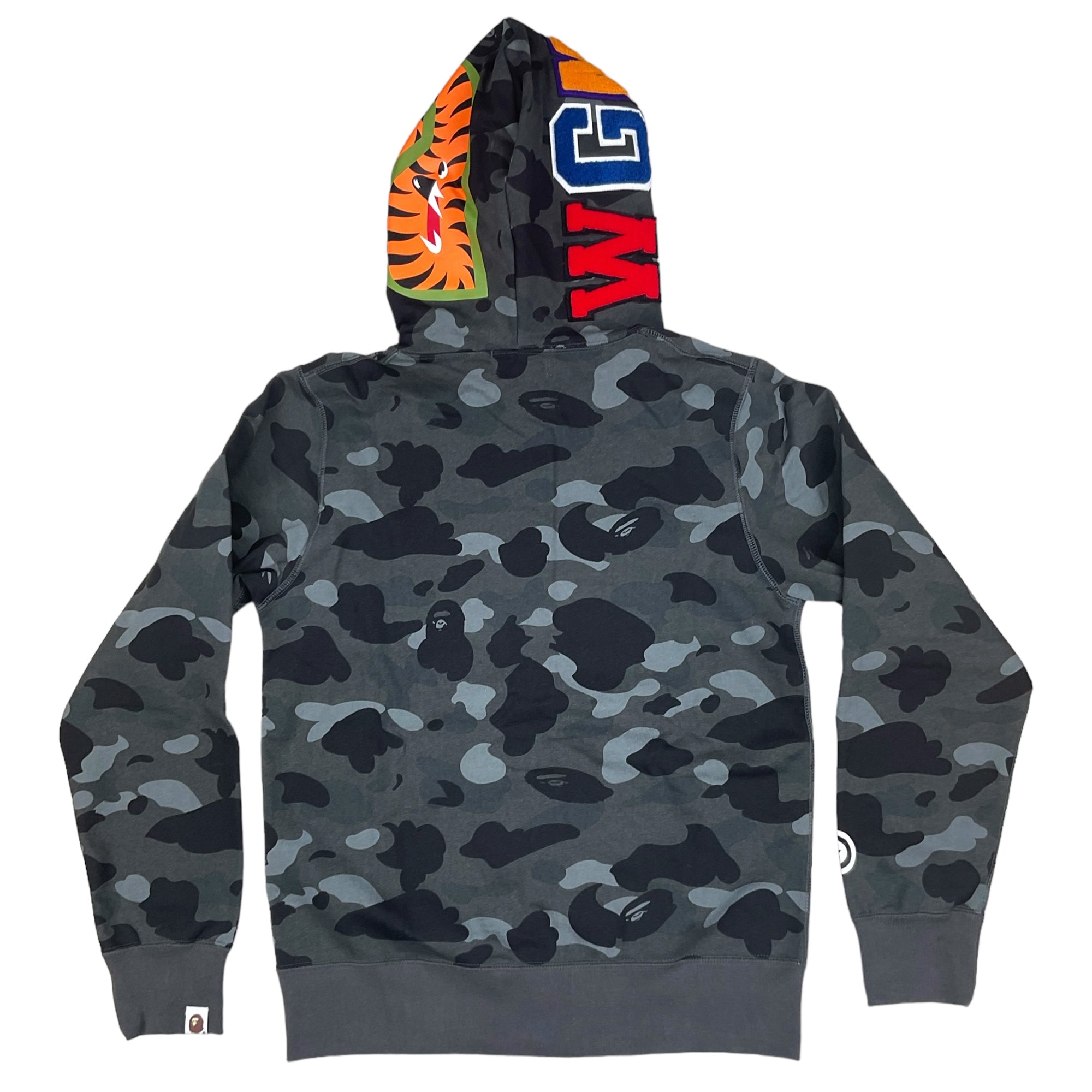 COLOR CAMO SHARK WGM HOODIE SWEATSHIRT BLACK | A BATHING APE