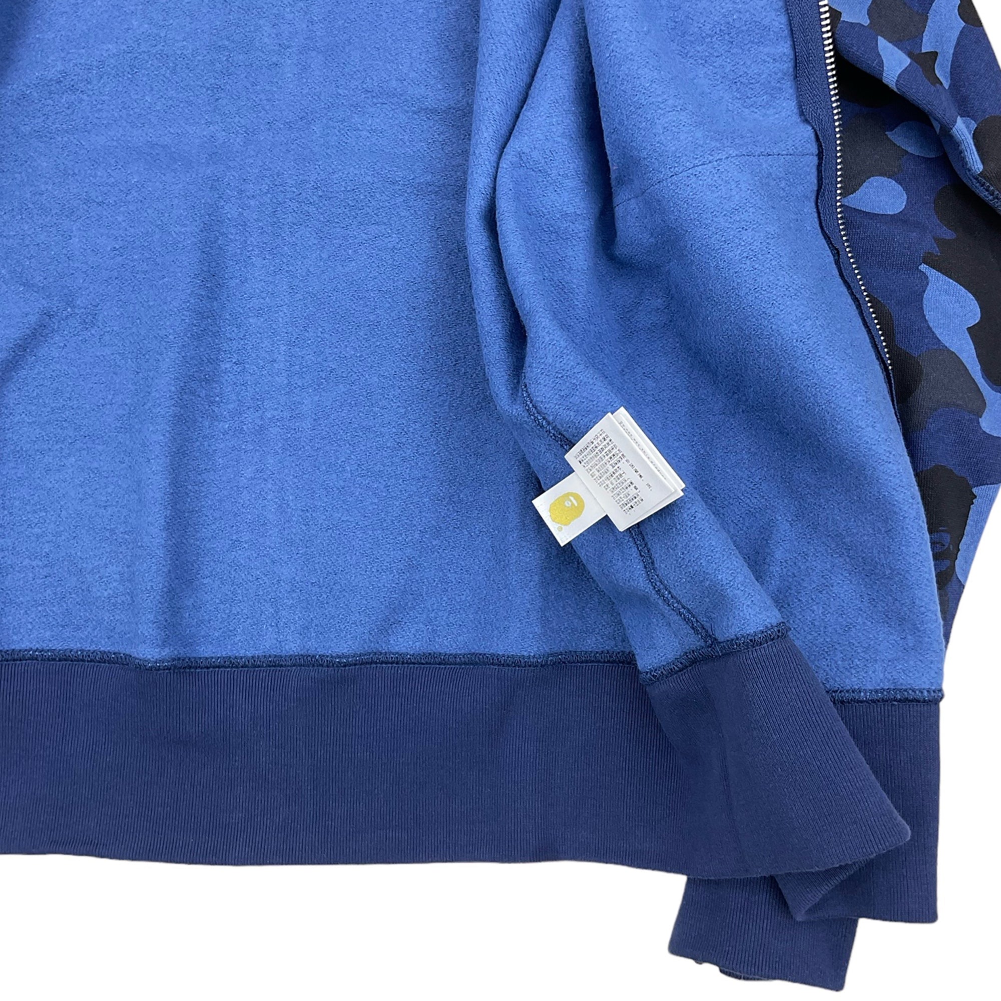 COLOR CAMO SHARK WGM HOODIE SWEATSHIRT BLUE | A BATHING APE