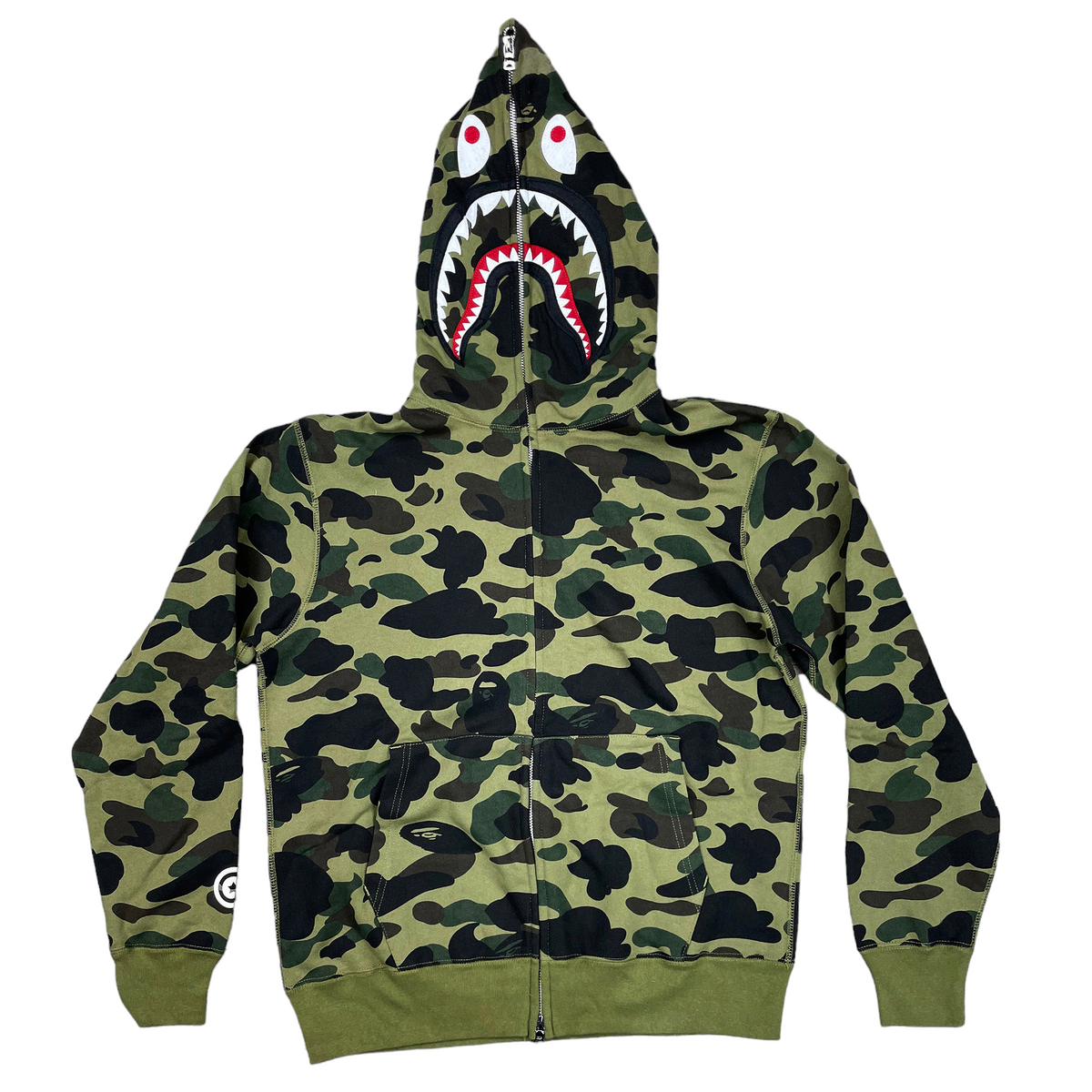 COLOR CAMO SHARK WGM HOODIE SWEATSHIRT GREEN | A BATHING APE