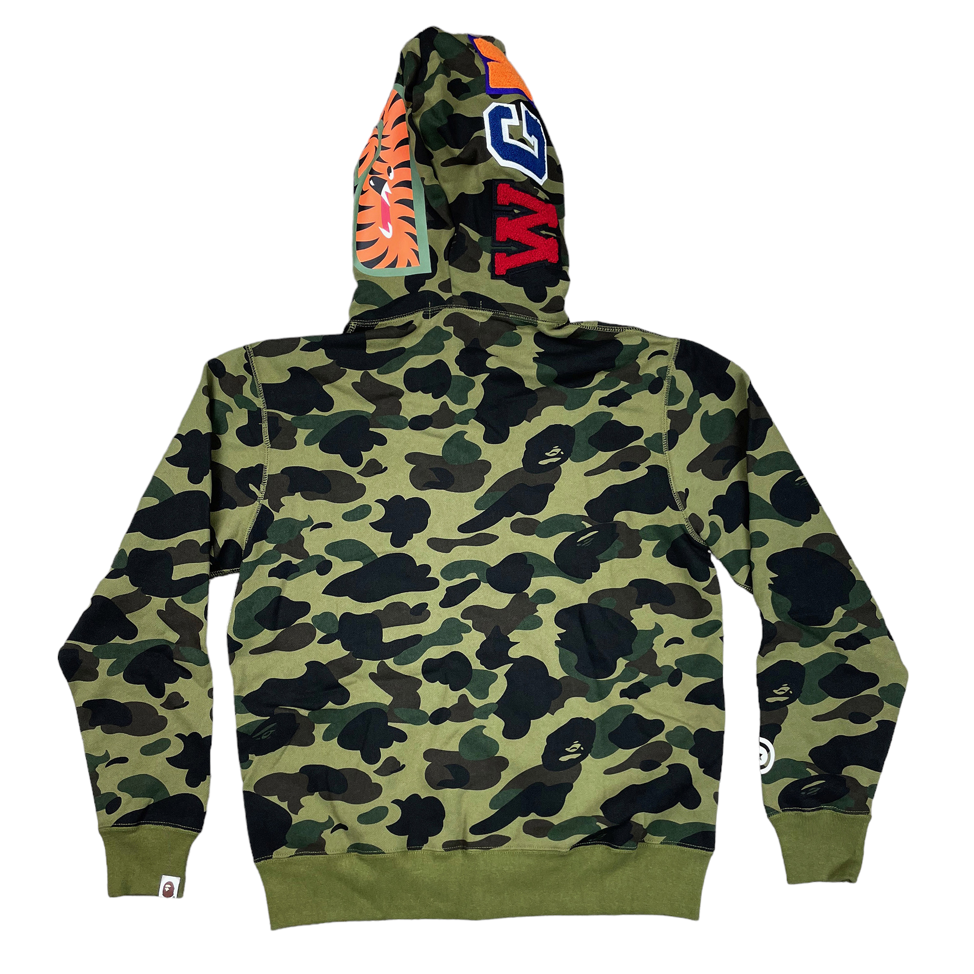 COLOR CAMO SHARK WGM HOODIE SWEATSHIRT GREEN | A BATHING APE