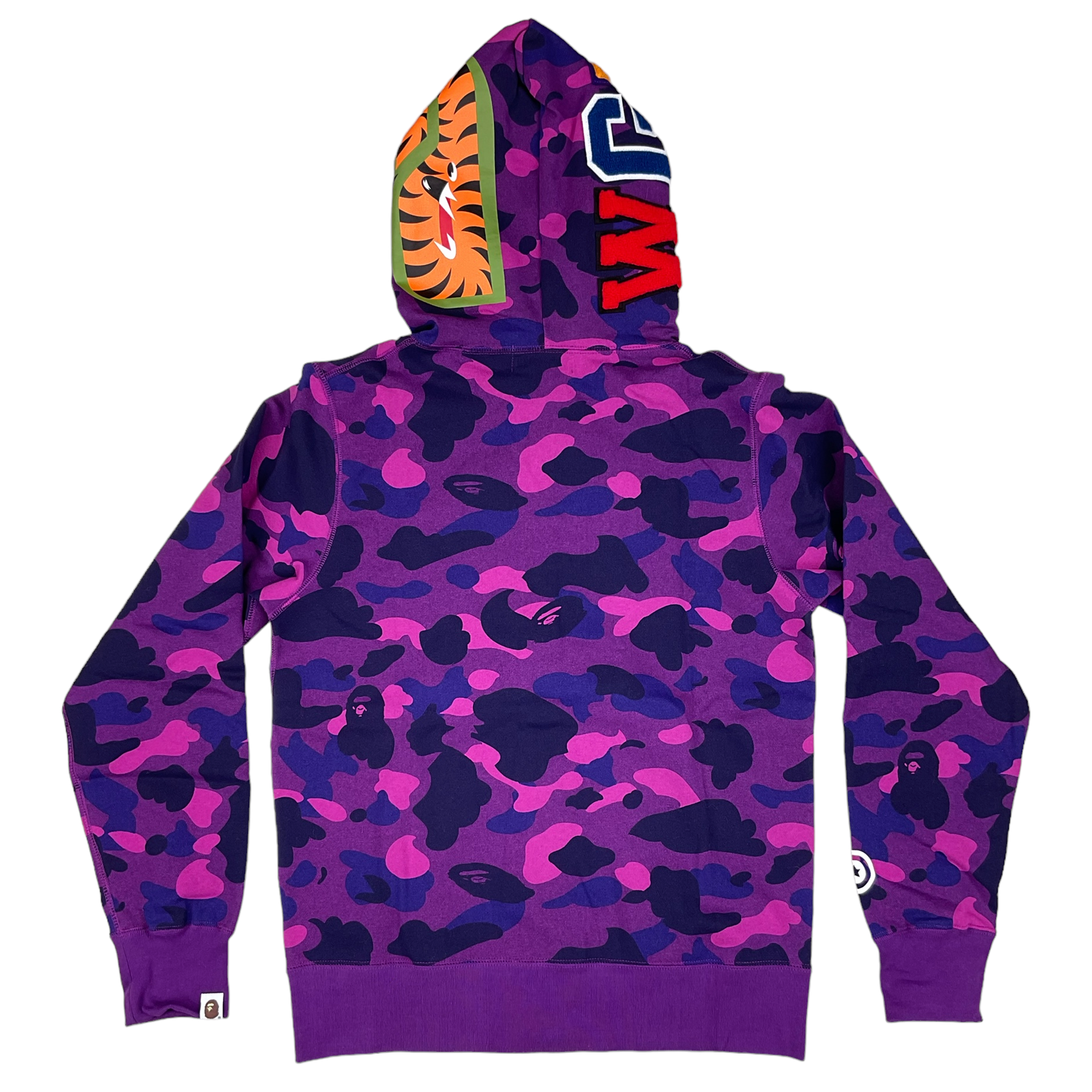 COLOR CAMO SHARK WGM HOODIE SWEATSHIRT PURPLE | A BATHING APE