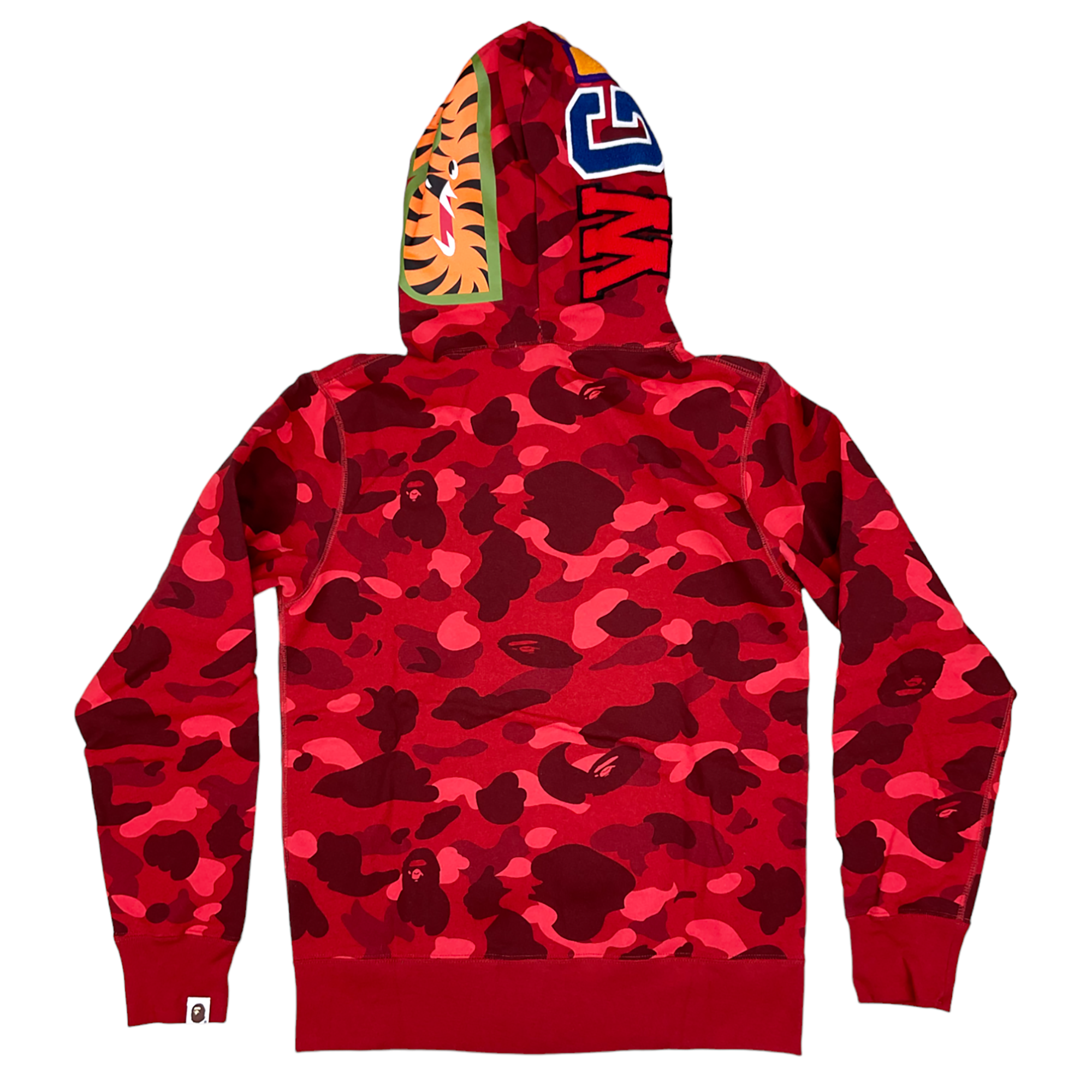 COLOR CAMO SHARK WGM HOODIE SWEATSHIRT RED | A BATHING APE