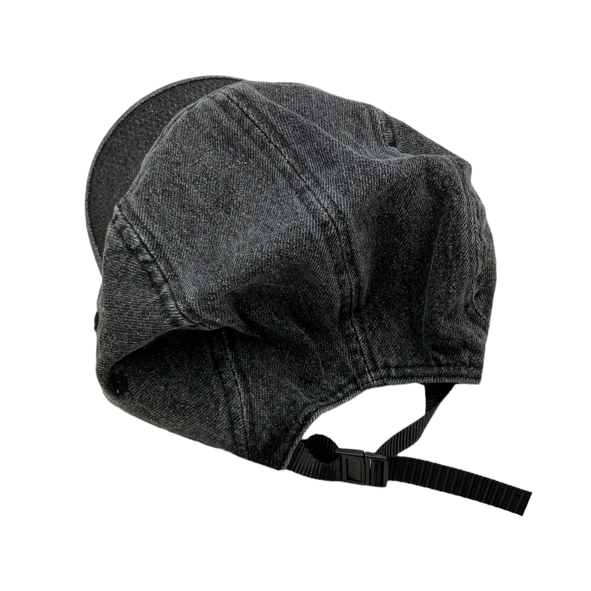 DENIM 5-PANEL CAMP CAP WASHED BLACK (FW22)