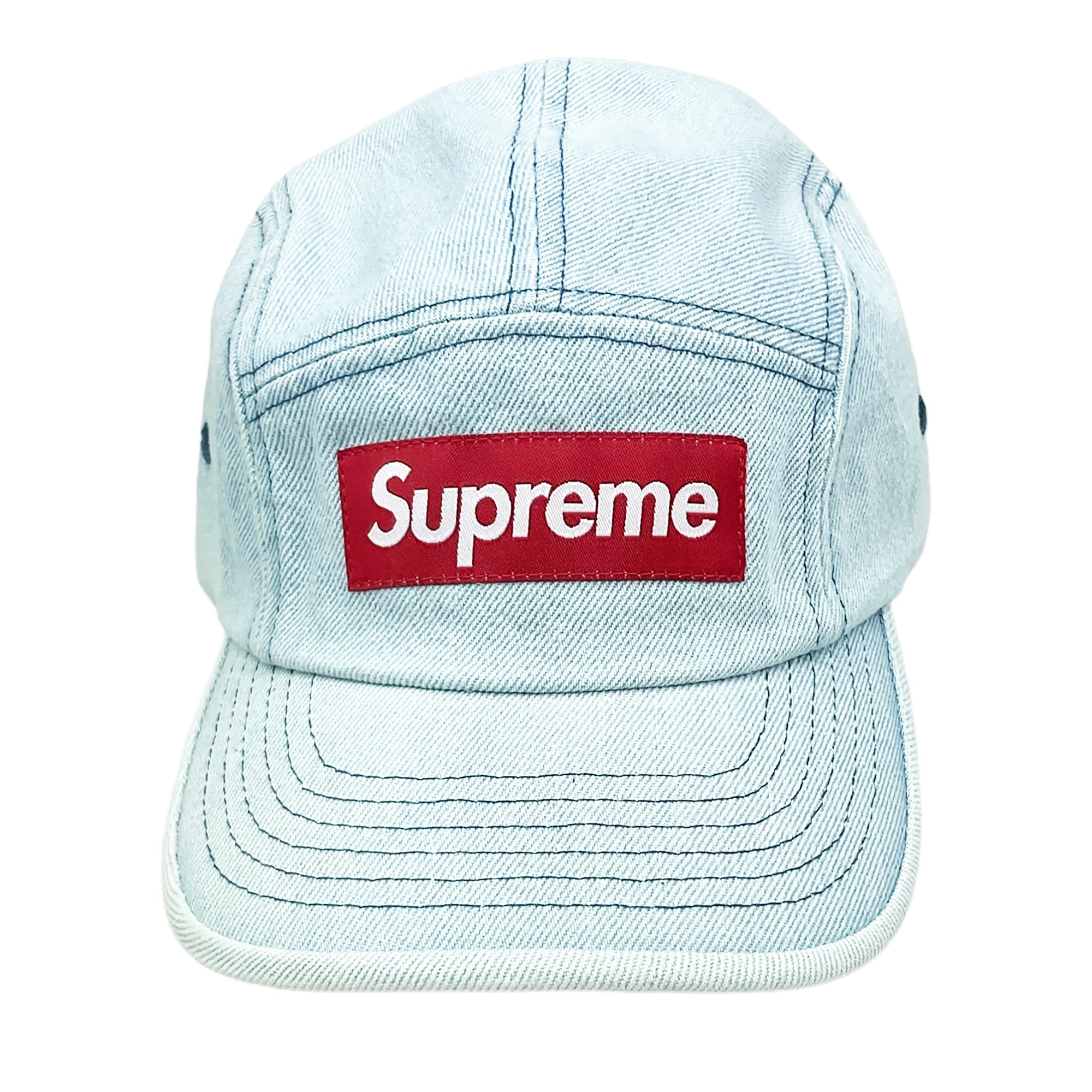 DENIM 5-PANEL CAMP CAP WASHED BLUE (FW22)