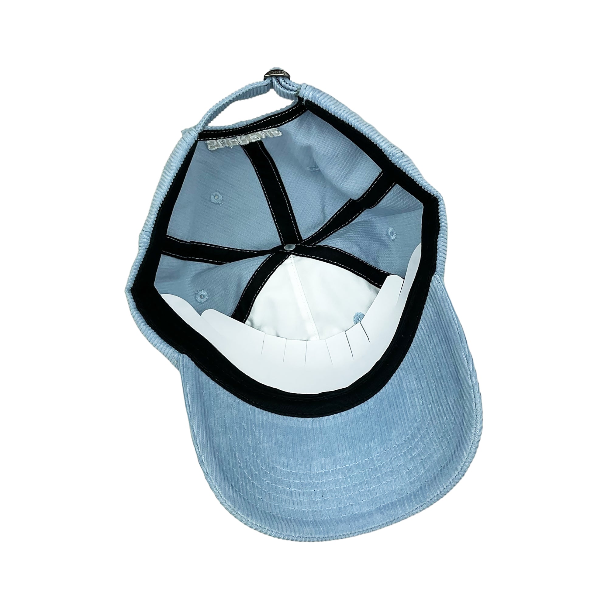 FINE WALE CORDUROY S LOGO 6-PANEL CAP LIGHT BLUE (SS21)