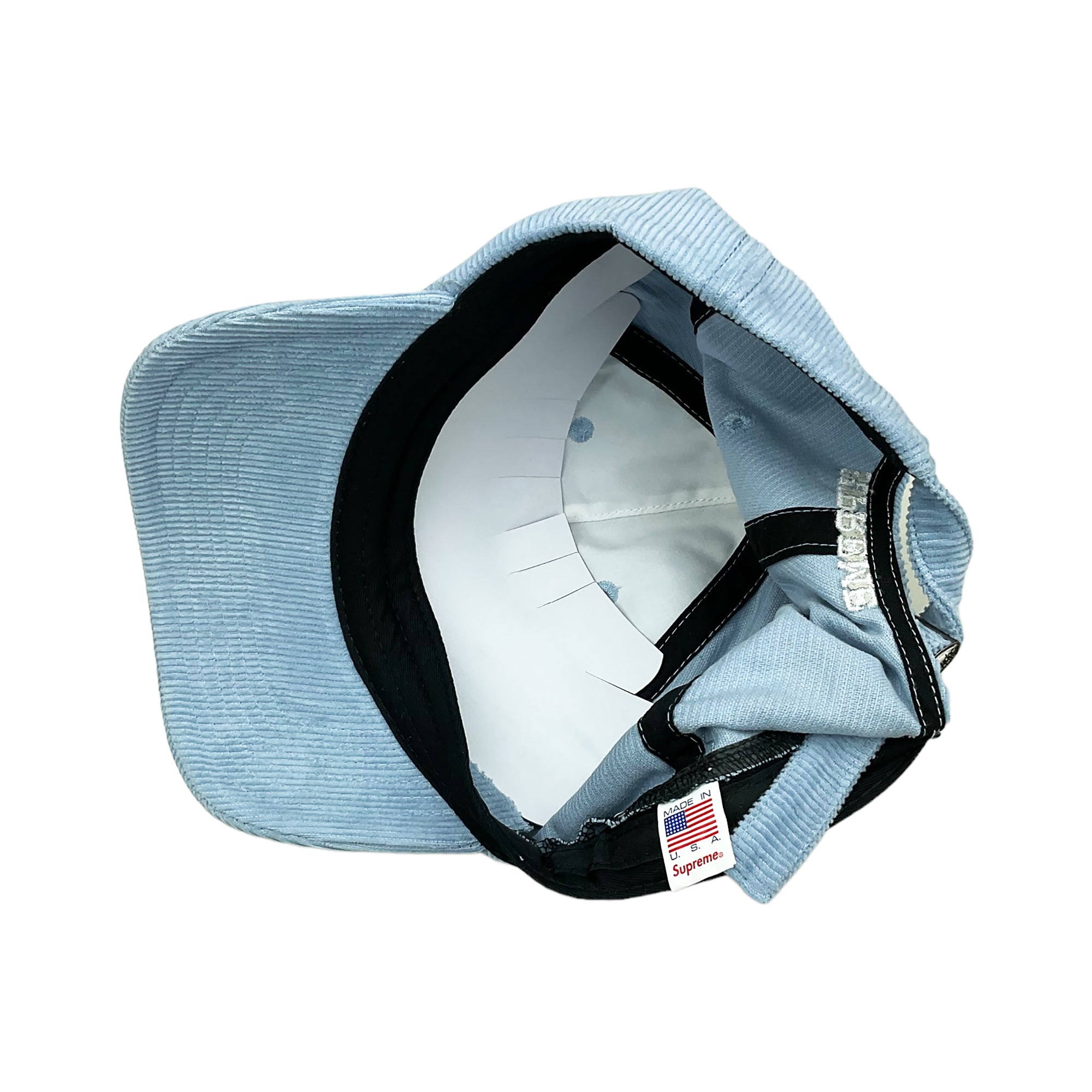 FINE WALE CORDUROY S LOGO 6-PANEL CAP LIGHT BLUE (SS21)