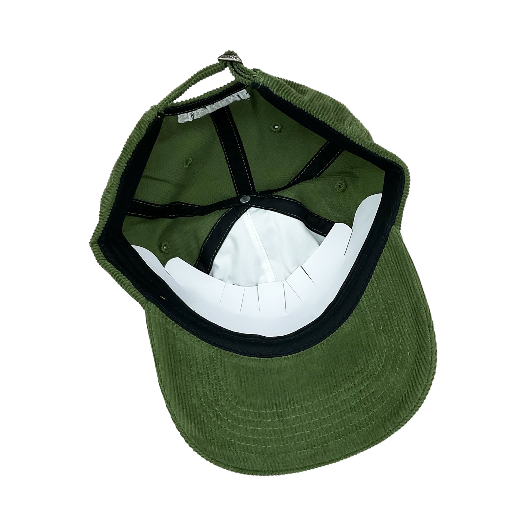 FINE WALE CORDUROY S LOGO 6-PANEL CAP OLIVE (SS21)