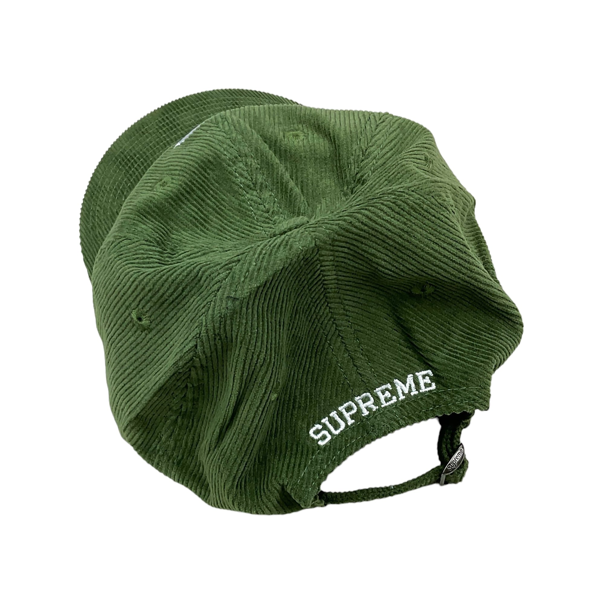 FINE WALE CORDUROY S LOGO 6-PANEL CAP OLIVE (SS21)