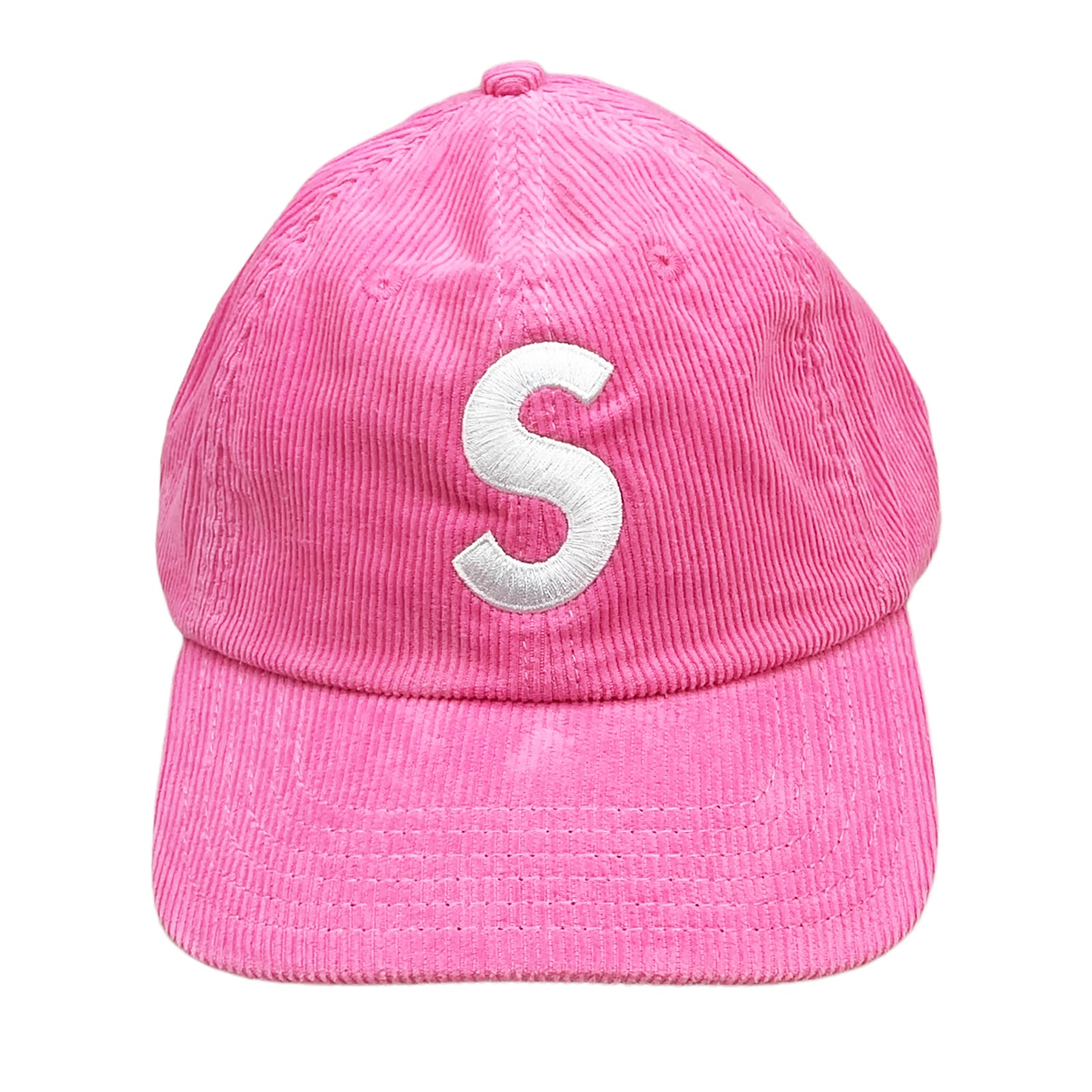 FINE WALE CORDUROY S LOGO 6-PANEL CAP PINK (SS21)