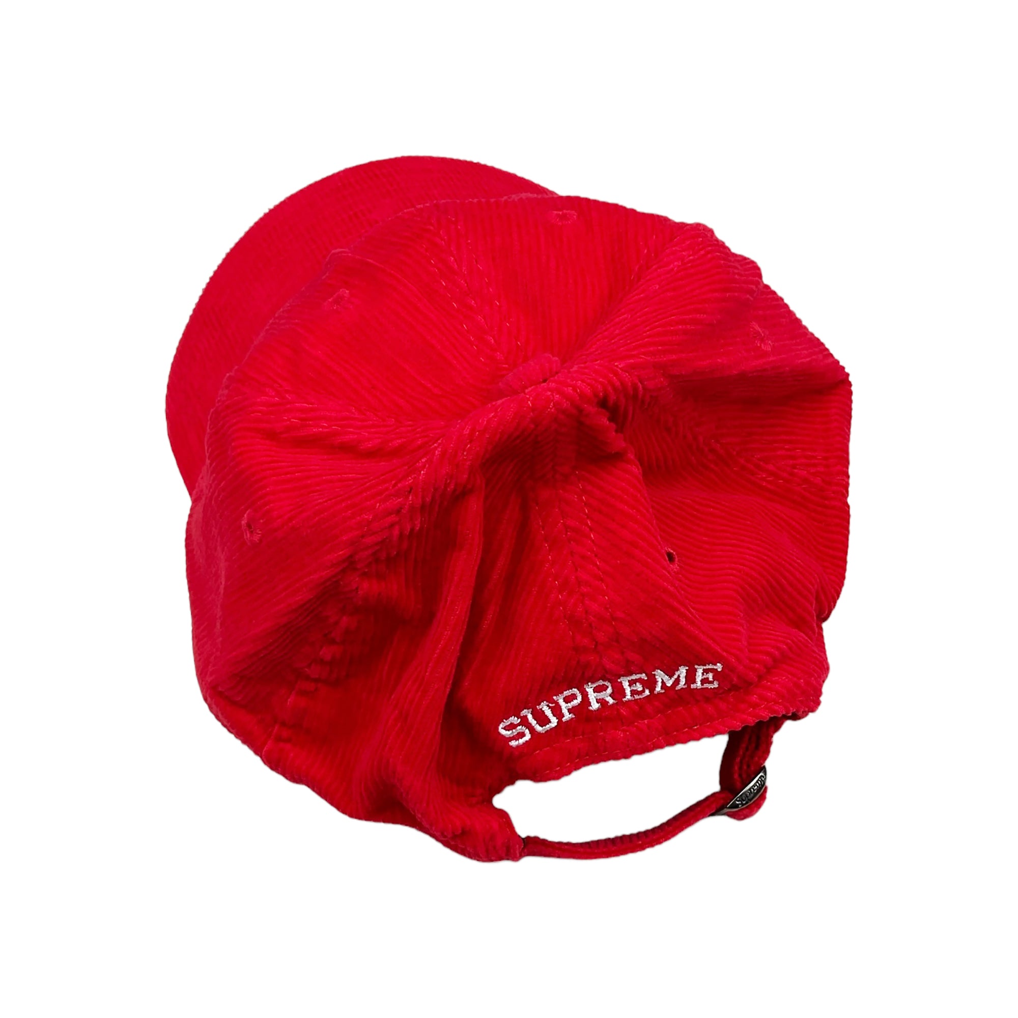 FINE WALE CORDUROY S LOGO 6-PANEL CAP RED (SS21)