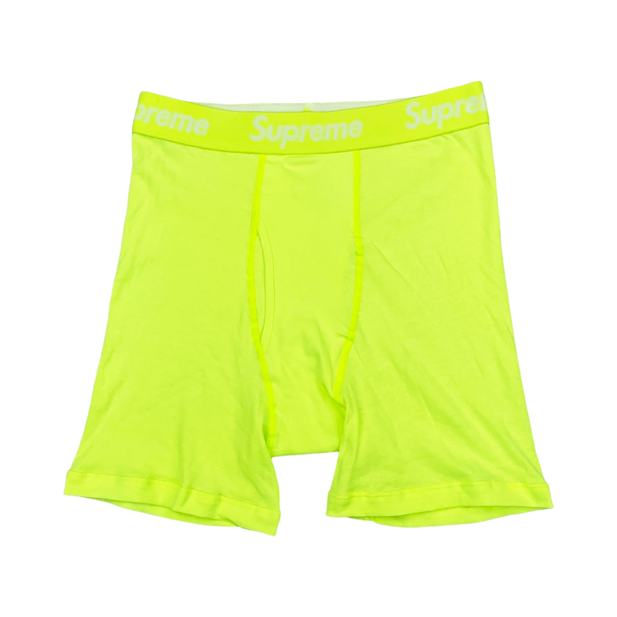 Supreme x Hanes Boxer Briefs Fluorescent Yellow - 0riginalFeet