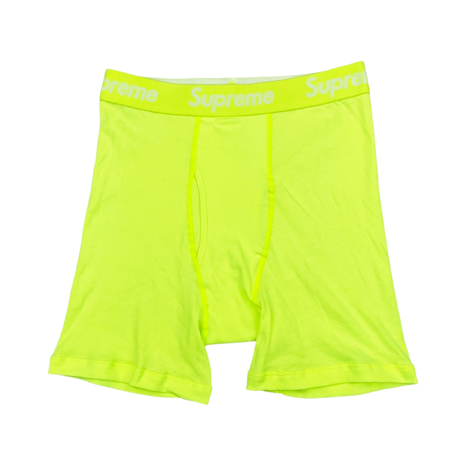 HANES BOXER BRIEFS FLUORESCENT YELLOW