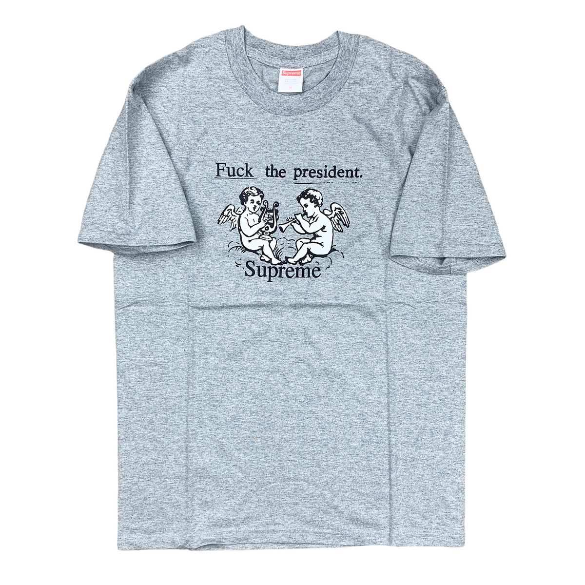 FUCK THE PRESIDENT T-SHIRT GREY (SS17)