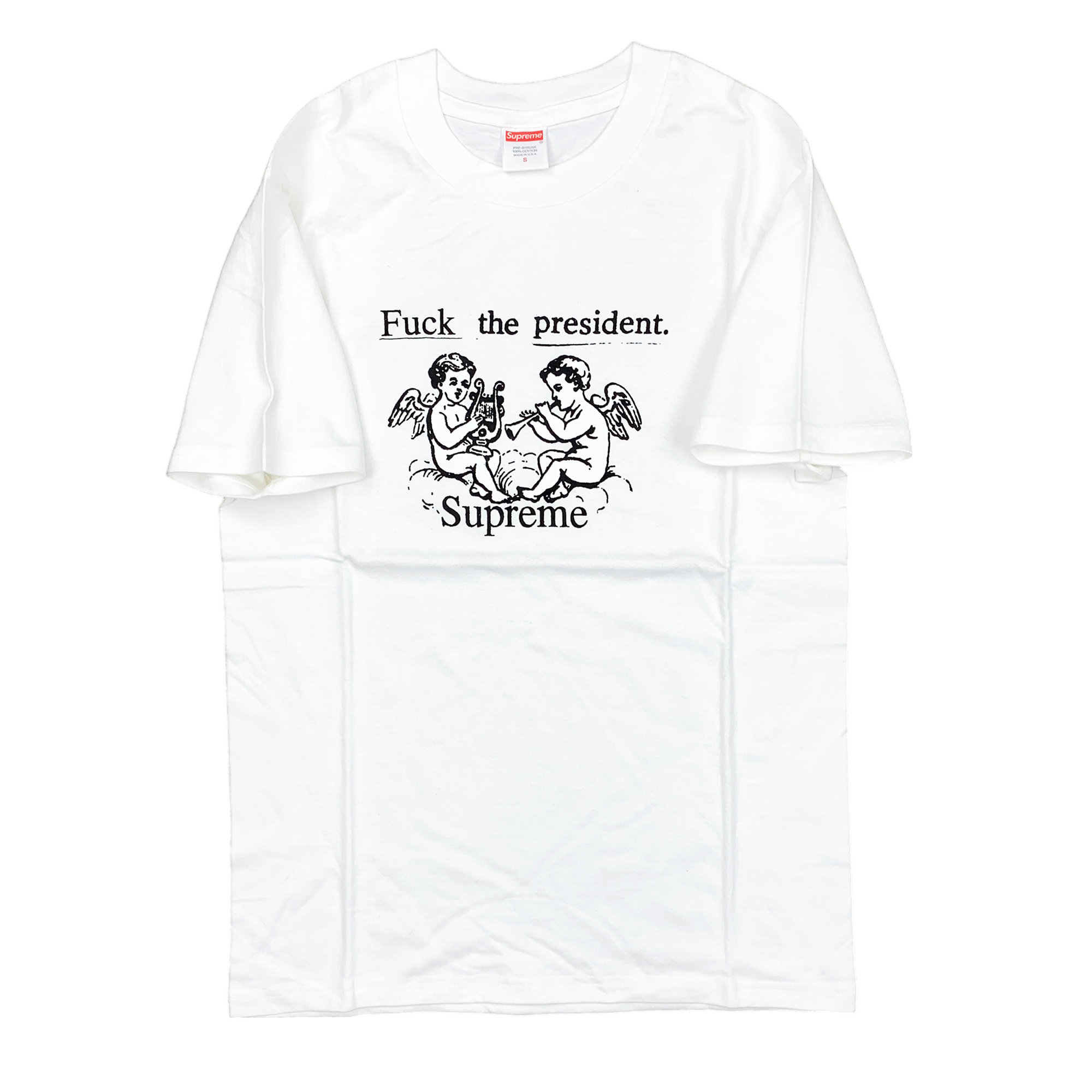 FUCK THE PRESIDENT T-SHIRT WHITE (SS17)