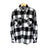 BLOCKED LOGO FLANNEL LONG SLEEVE SHIRT ORANGE | ASSC