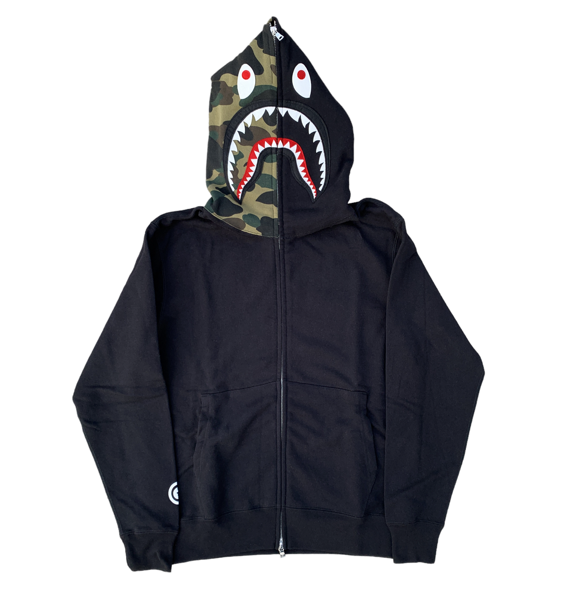 Bape half and half hoodie hotsell