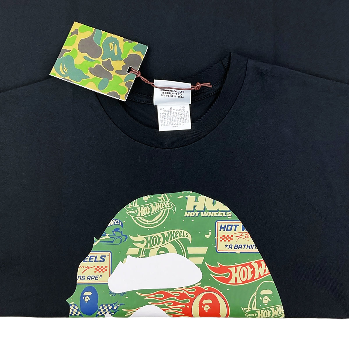 HOT WHEELS APE HEAD T-SHIRT BLACK | A BATHING APE