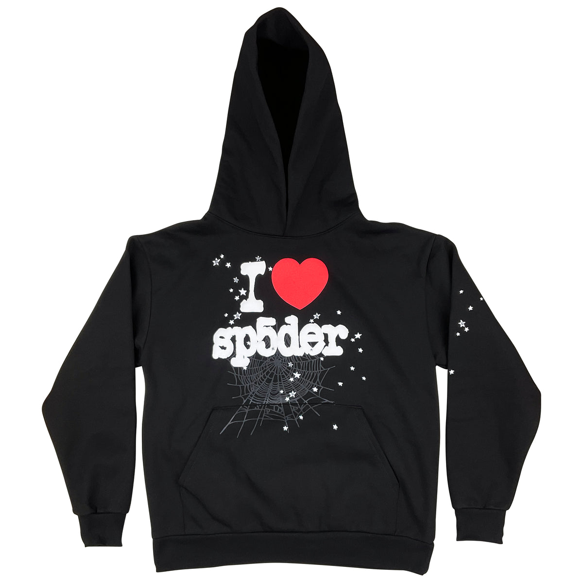 NYC I LOVE SP5DER SOUVENIR HOODIE SWEATSHIRT BLACK