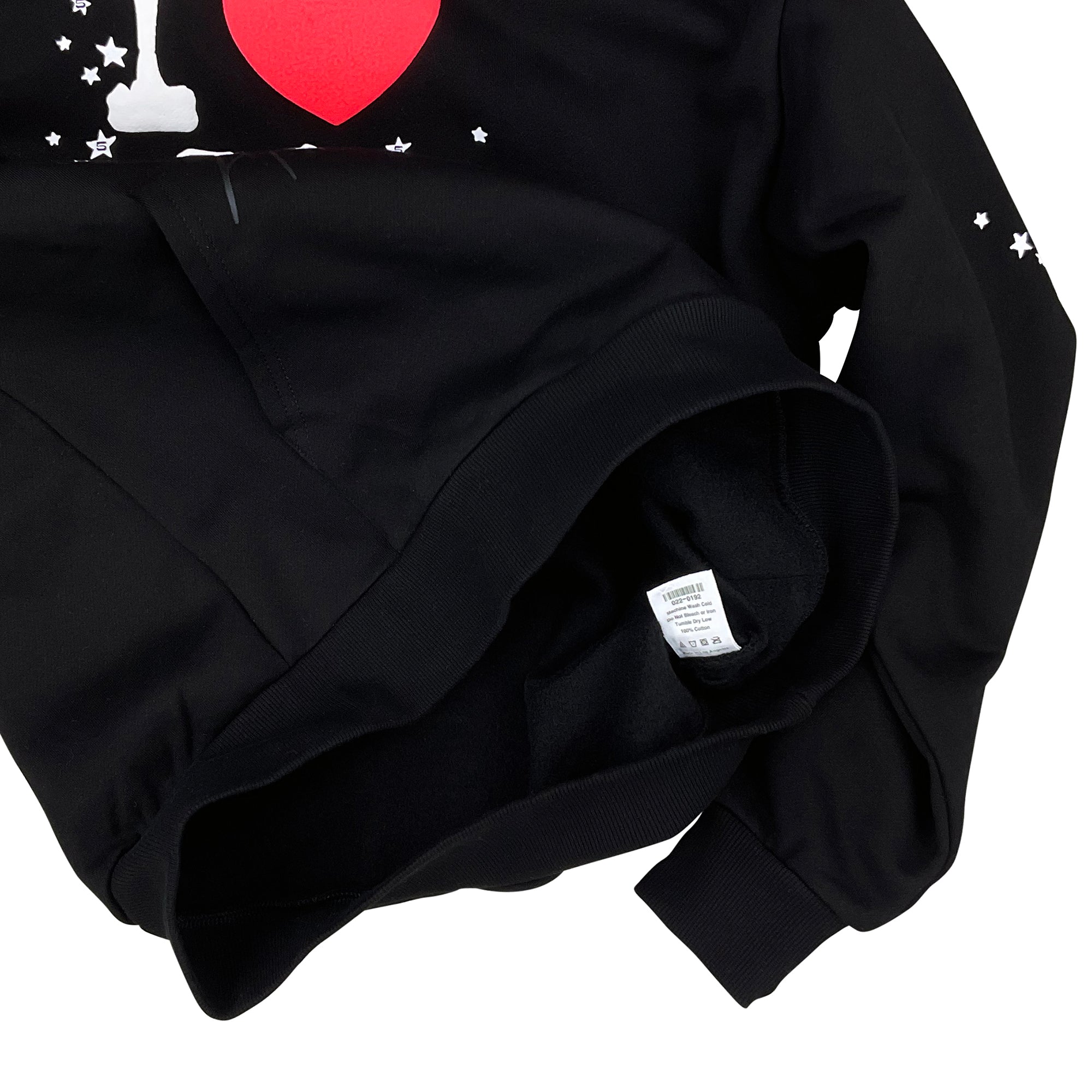 NYC I LOVE SP5DER SOUVENIR HOODIE SWEATSHIRT BLACK