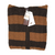 LAMBSWOOL STRIPED HOODIE SWEATER BROWN