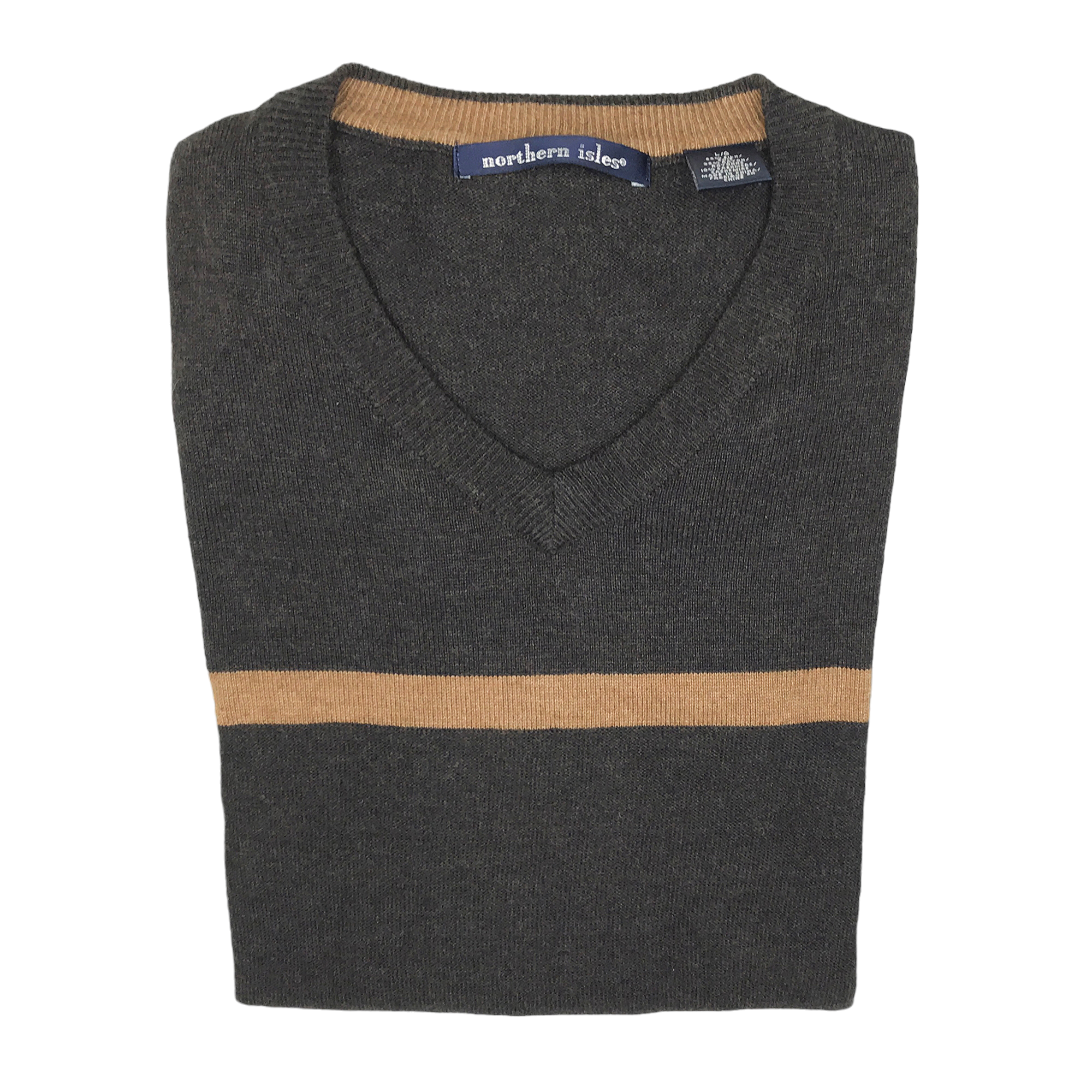 SILK & CASHMERE V-NECK SWEATER BROWN