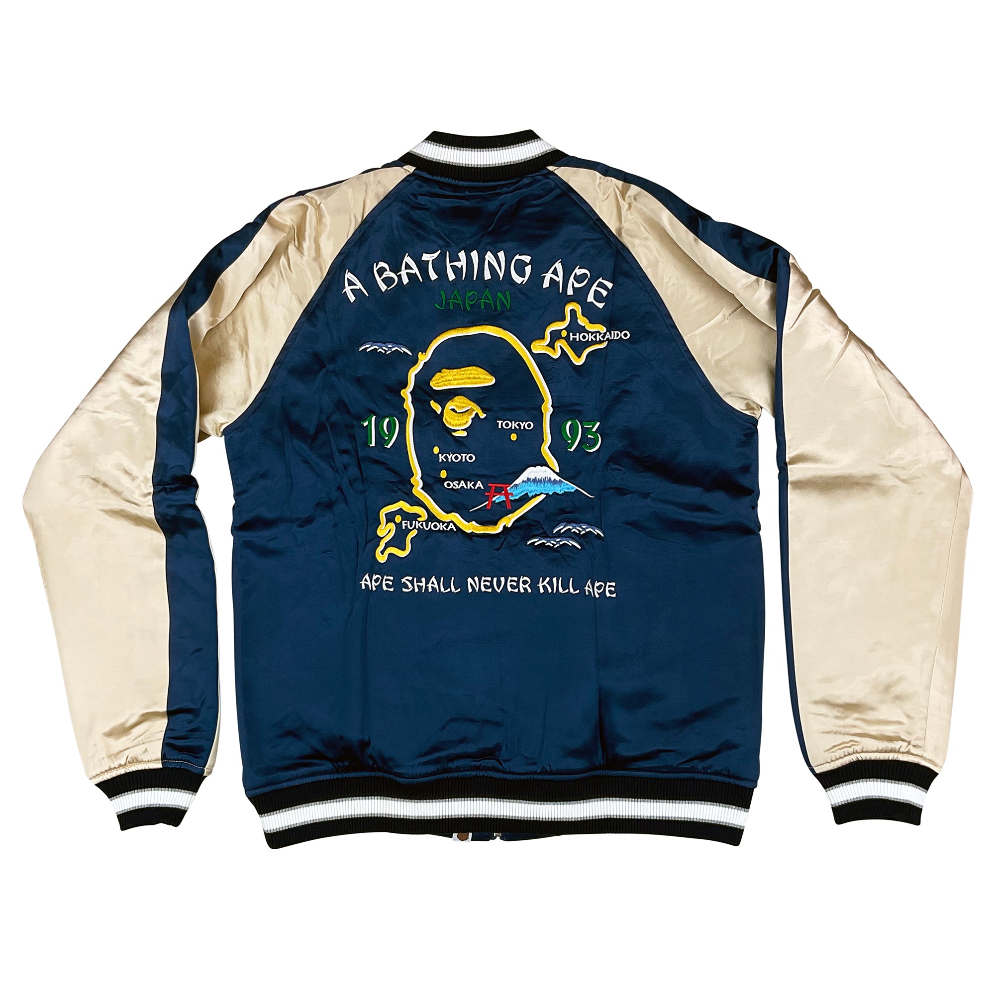 JAPAN SOUVENIR JACKET COAT BLUE | A BATHING APE