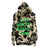 LUCID DREAMS CAMO HOODIE SWEATSHIRT MULTI GREEN | ASSC