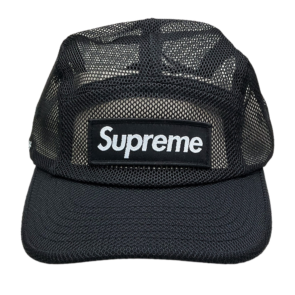 Supreme Mesh Cordura 5 Panel Camp Cap Black SS23 0riginalFeet