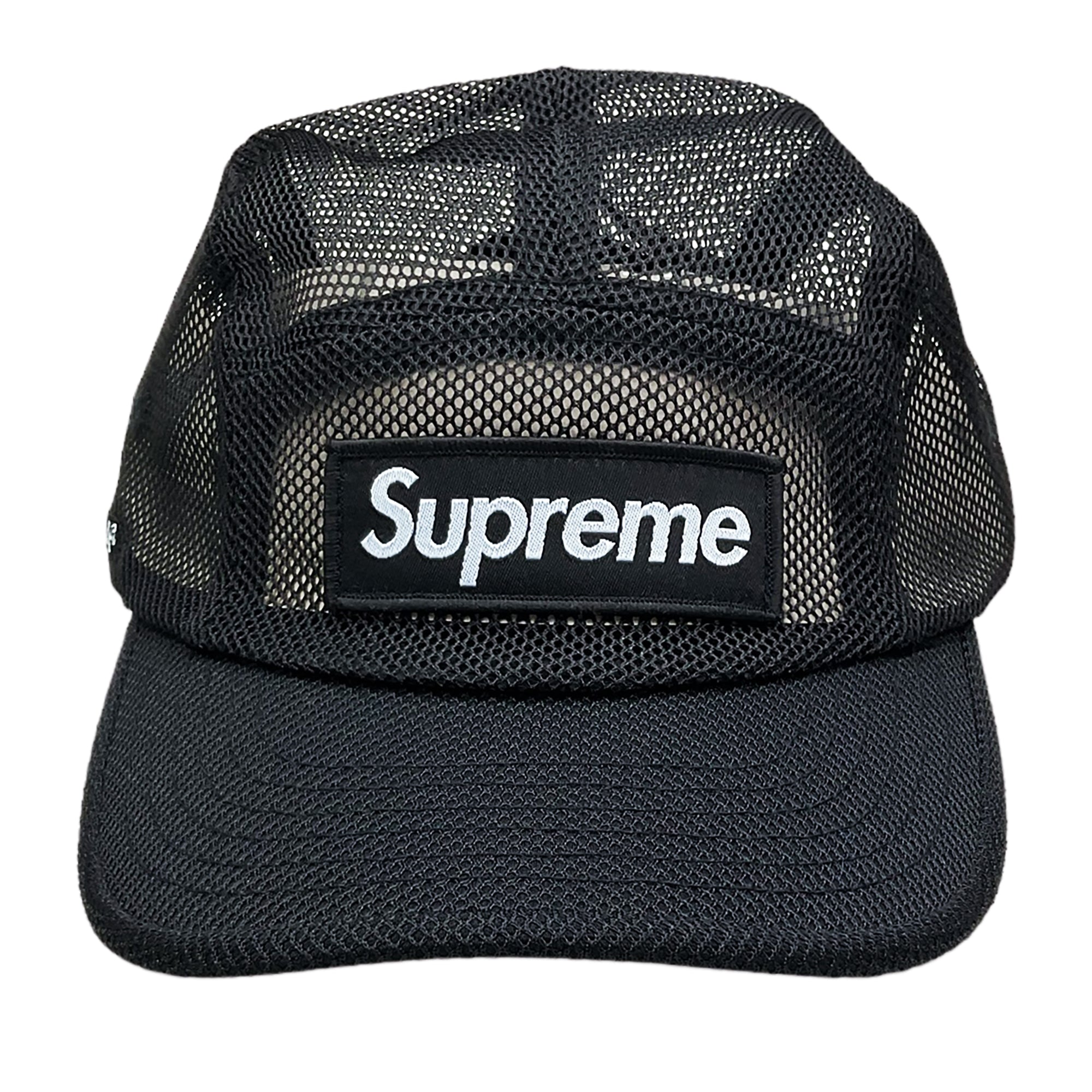 Supreme Bonded Mesh Camp Cap Black