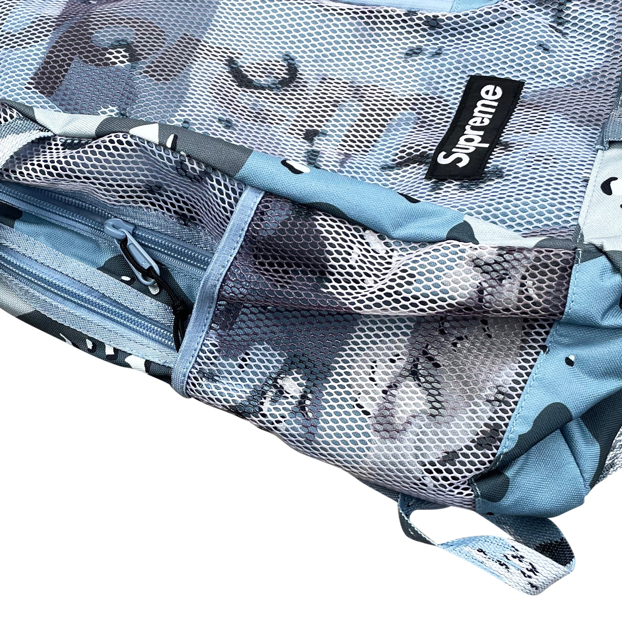 Supreme Mesh Backpack Blue Chocolate Chip Camo (SS20) - 0riginalFeet