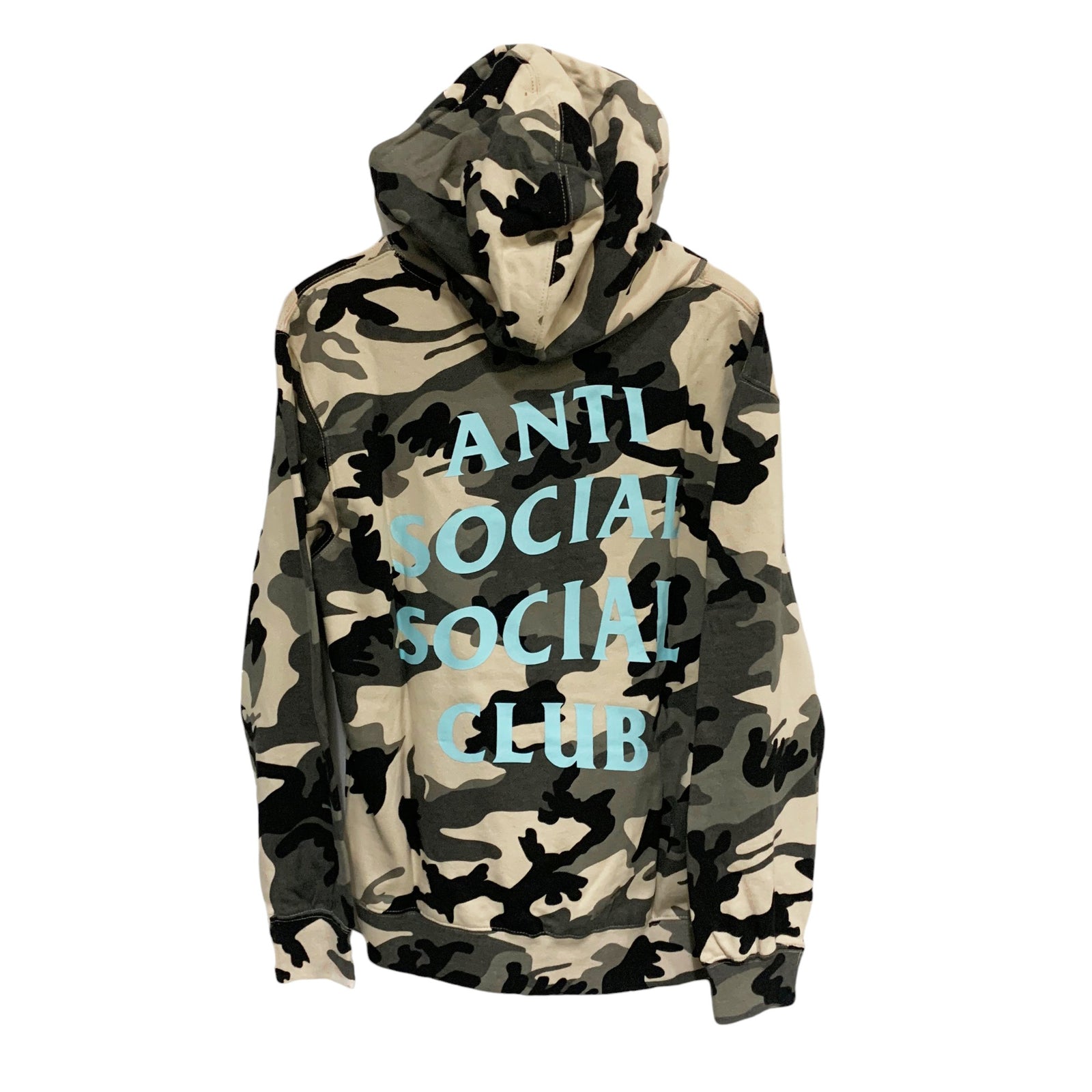 MELROSE AVE CAMO HOODIE SWEATSHIRT MULTI TEAL | ASSC