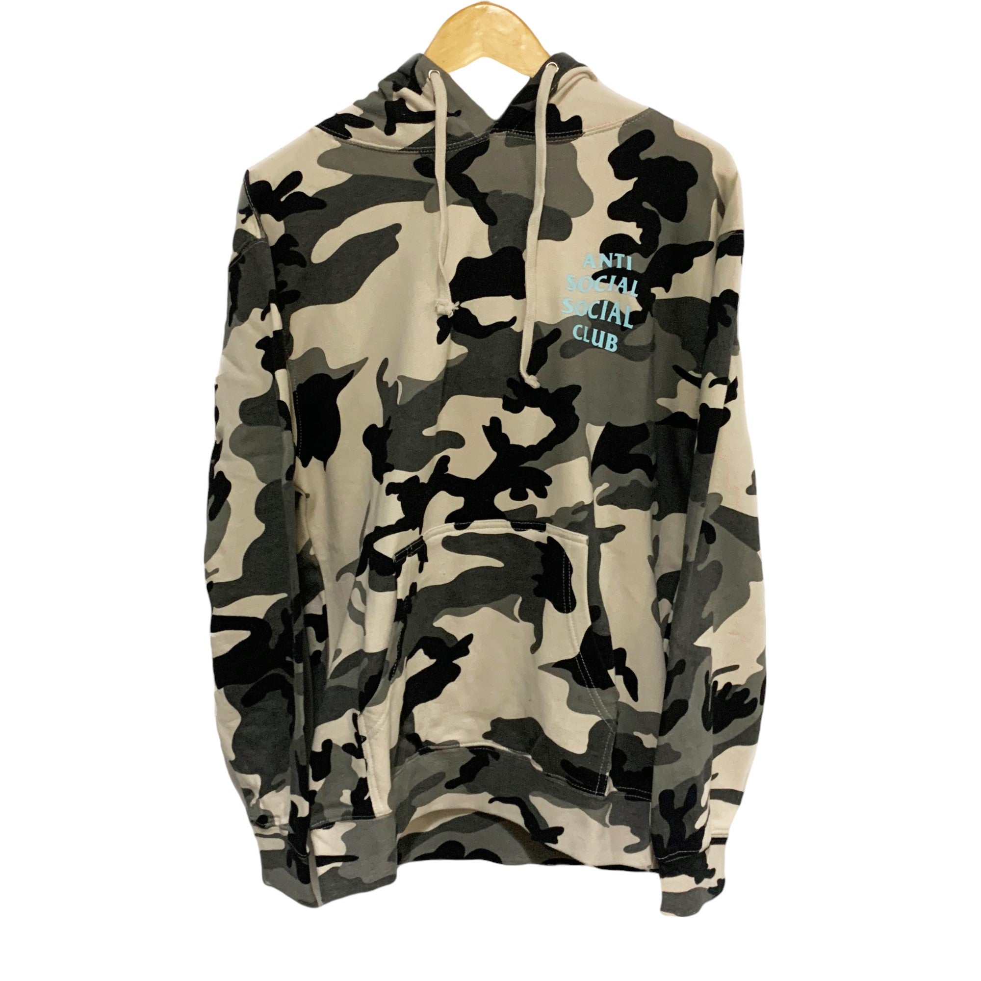 MELROSE AVE CAMO HOODIE SWEATSHIRT MULTI TEAL | ASSC