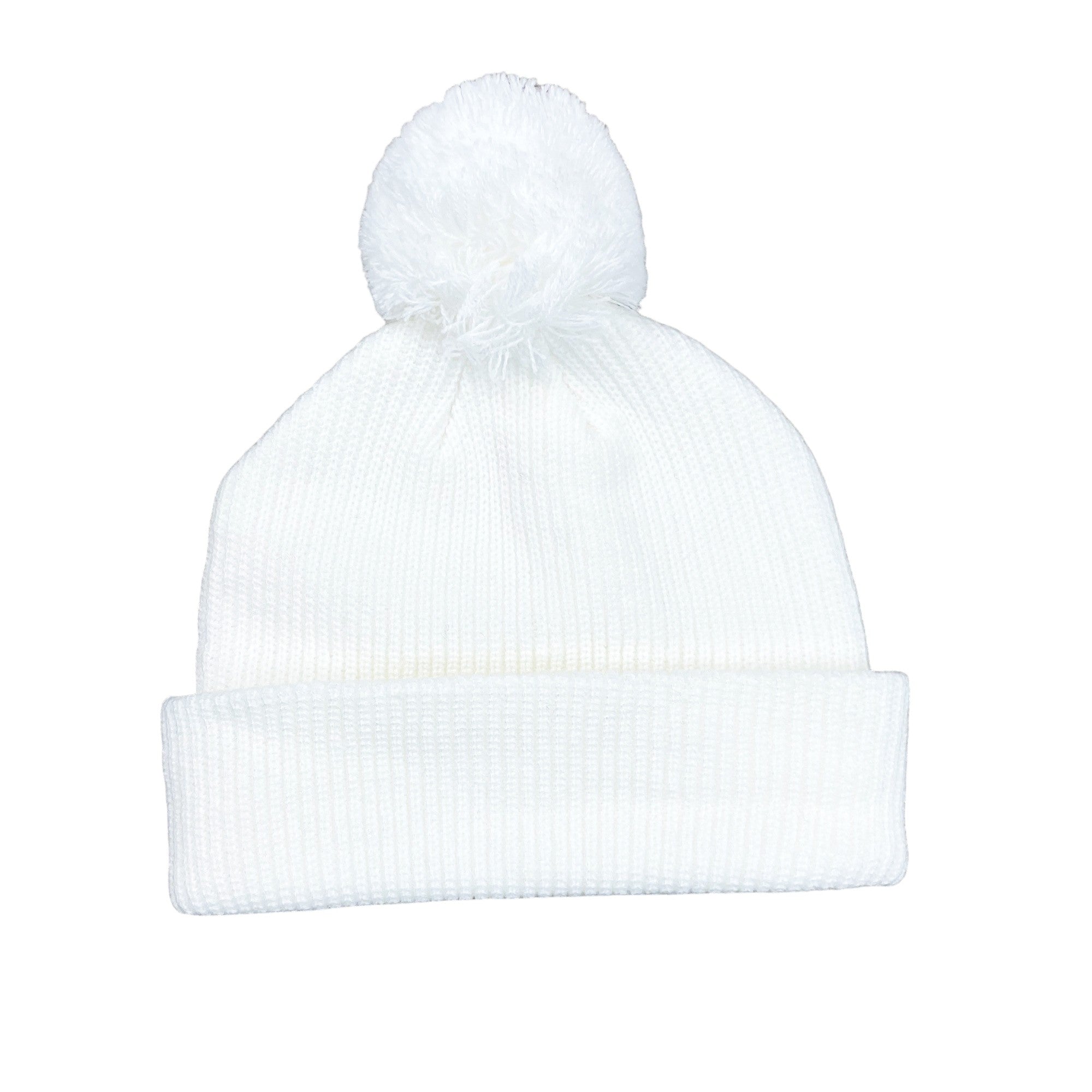 POM POM BEANIE WHITE