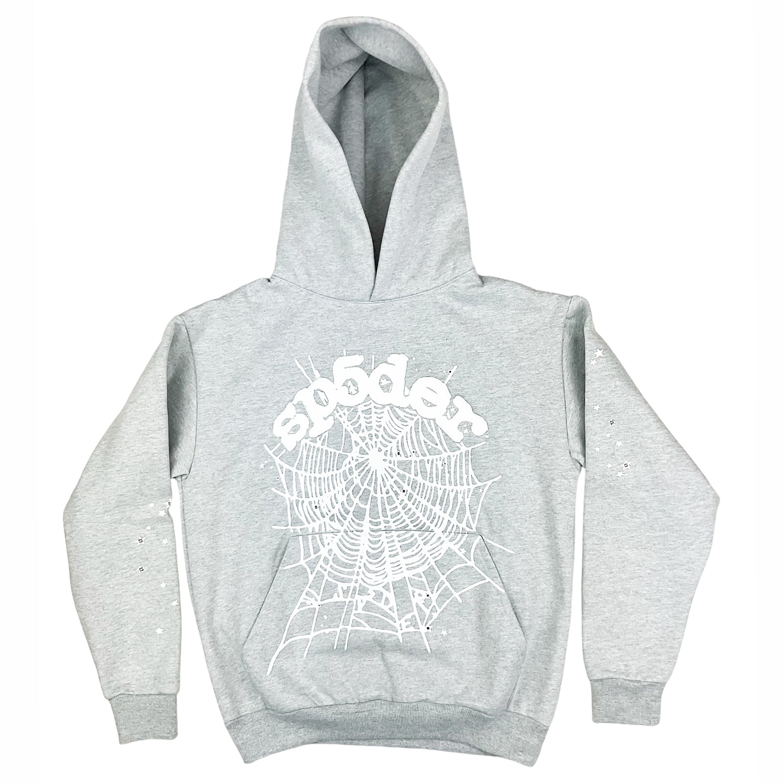 OG WEB HOODIE SWEATSHIRT HEATHER GREY