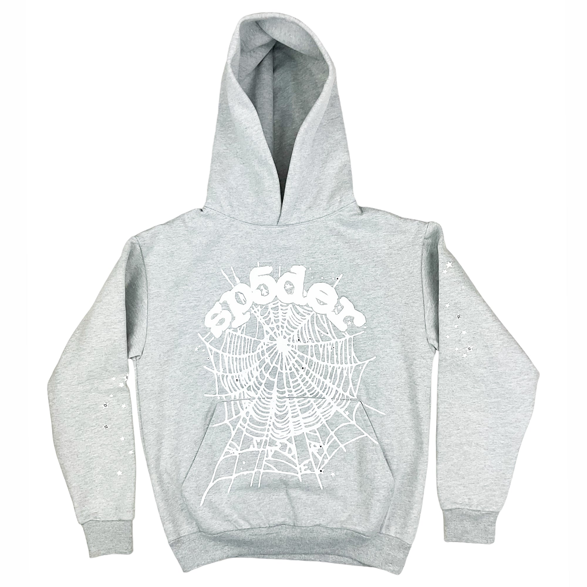 OG WEB HOODIE SWEATSHIRT HEATHER GREY