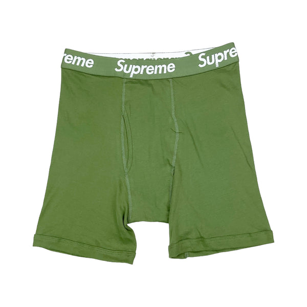 Sサイズ 2枚 Supreme Hanes Boxer Briefs オリーブ