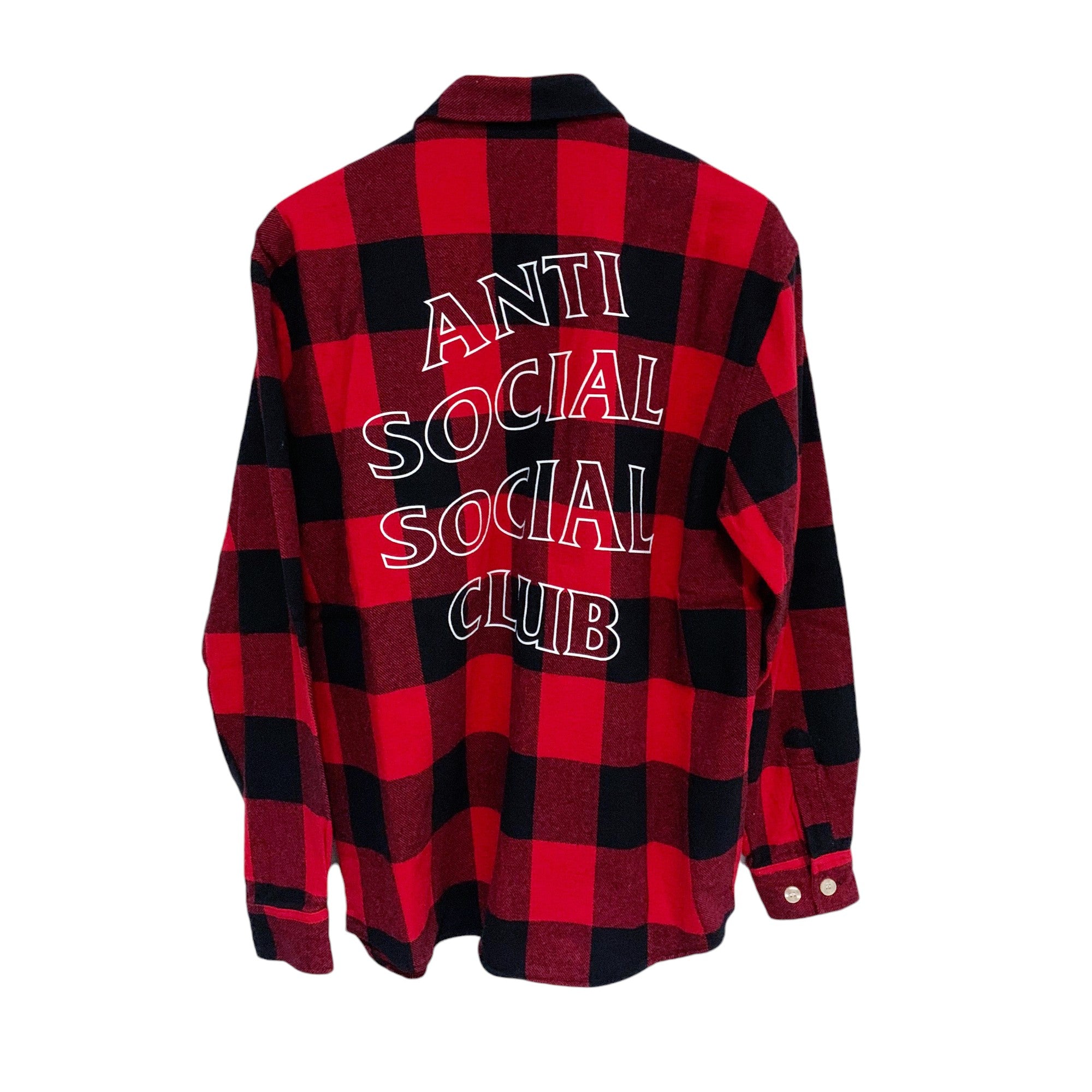 OUTLINED FLANNEL LONG SLEEVE SHIRT RED | ASSC