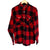 OUTLINED FLANNEL LONG SLEEVE SHIRT RED | ASSC