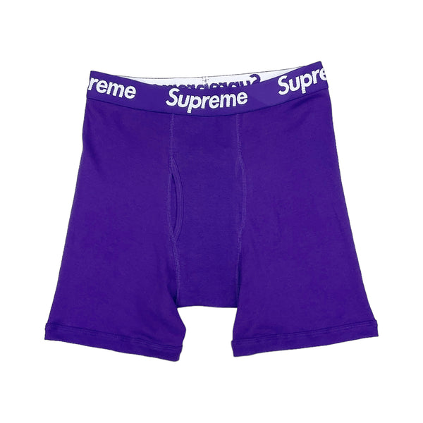 下着・アンダーウェア Supreme 2 boxer briefs Purple L size Supreme/ Hanes Boxer Briefs Purple (2 Pack) – Funky Insole